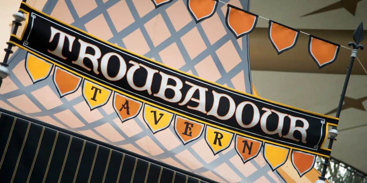 Troubadour Tavern sign