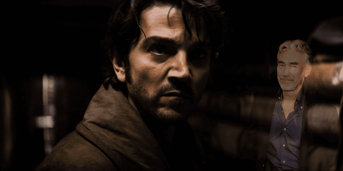 Cassian Andor with a transparent Tony Gilroy