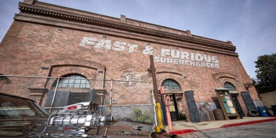Fast & Furious Supercharged brick exterior in Universal Studios Florida