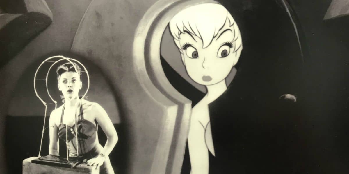 Margaret Kerry acts out Tinker Bell's scenes