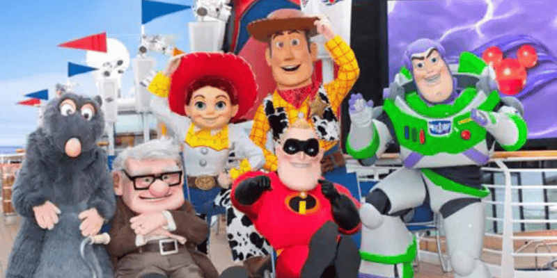 Pixar Characters featured on special cruises