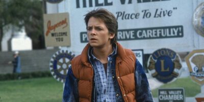 Michael J Fox as Marty McFly in Back to the Future