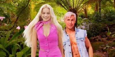 ryan gosling and margot robbie as barbie and ken