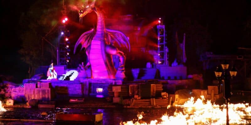 Fantasmic show dragon at Disneyland Resort