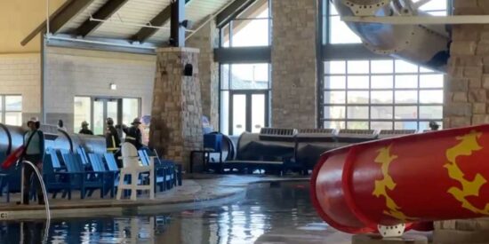 Pool interior at Gaylord Rockies in Aurora, Colorado