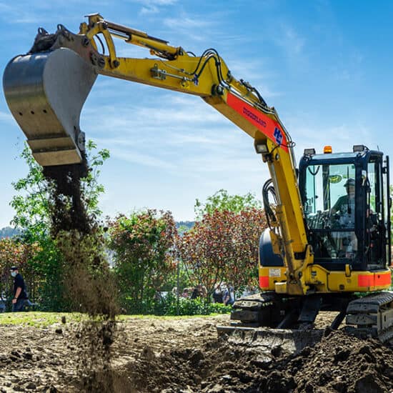 Giant Diggers ride at Diggerland UK
