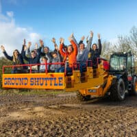 Ground shuttle ride at Diggerland UK