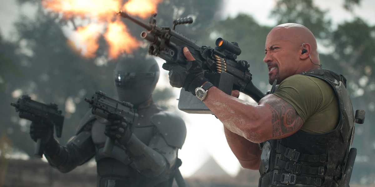 Dwayne Johnson as Roadblock in 'G.I. Joe: Retaliation'