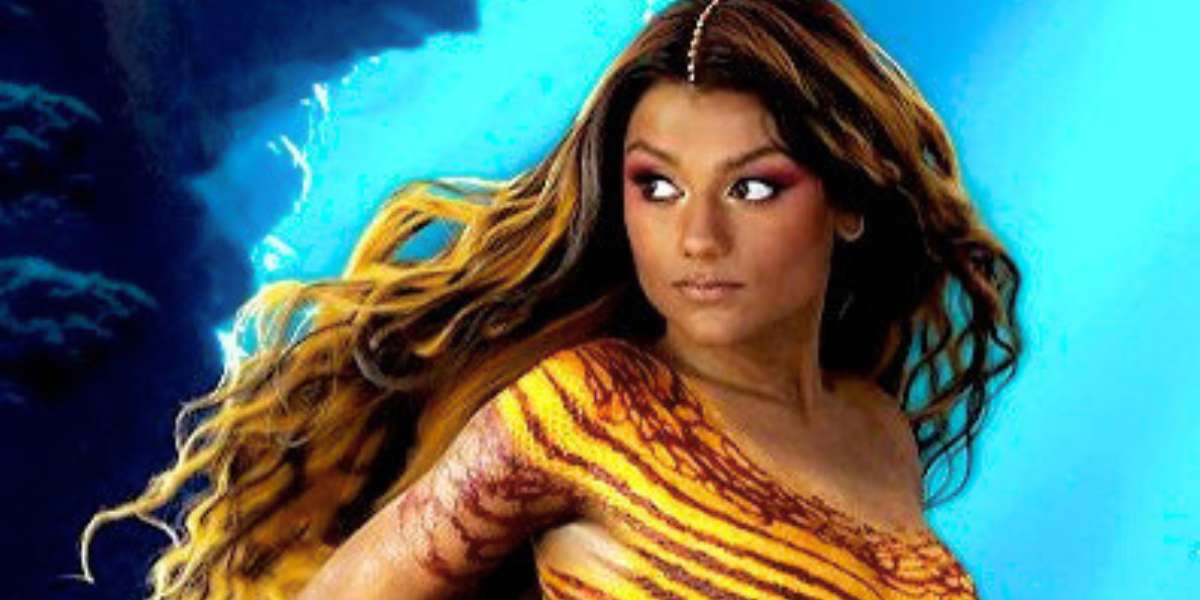 Simone Ashley as princess Indira in the little mermaid live action