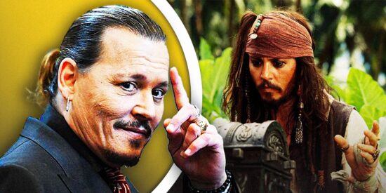 Actor Johnny Depp on the left and Johnny in the role of Captain Sparrow on the right. Hollywood Comeback
