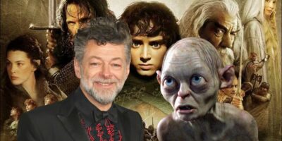 The Lord of the Rings movie poster with Andy Serkis and Gollum edited over
