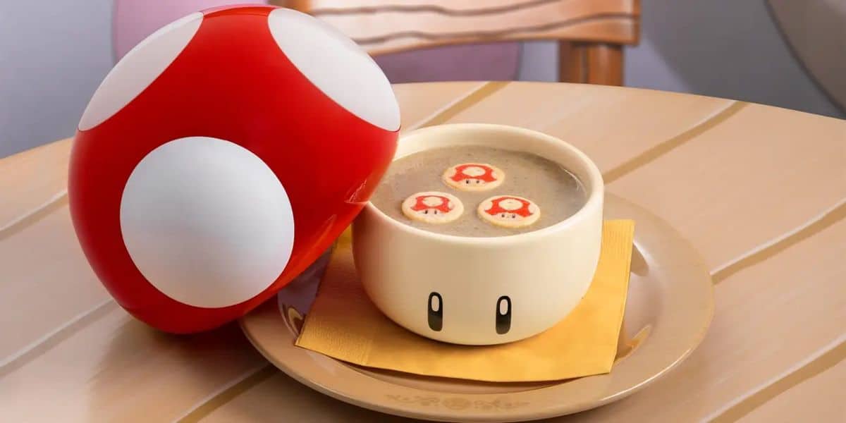 Soup in a mushroom bowl