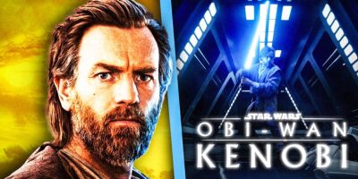 Ewan McGregor as Obi-Wan Kenobi on the front and 'Kenobi' Series Moment as a Background