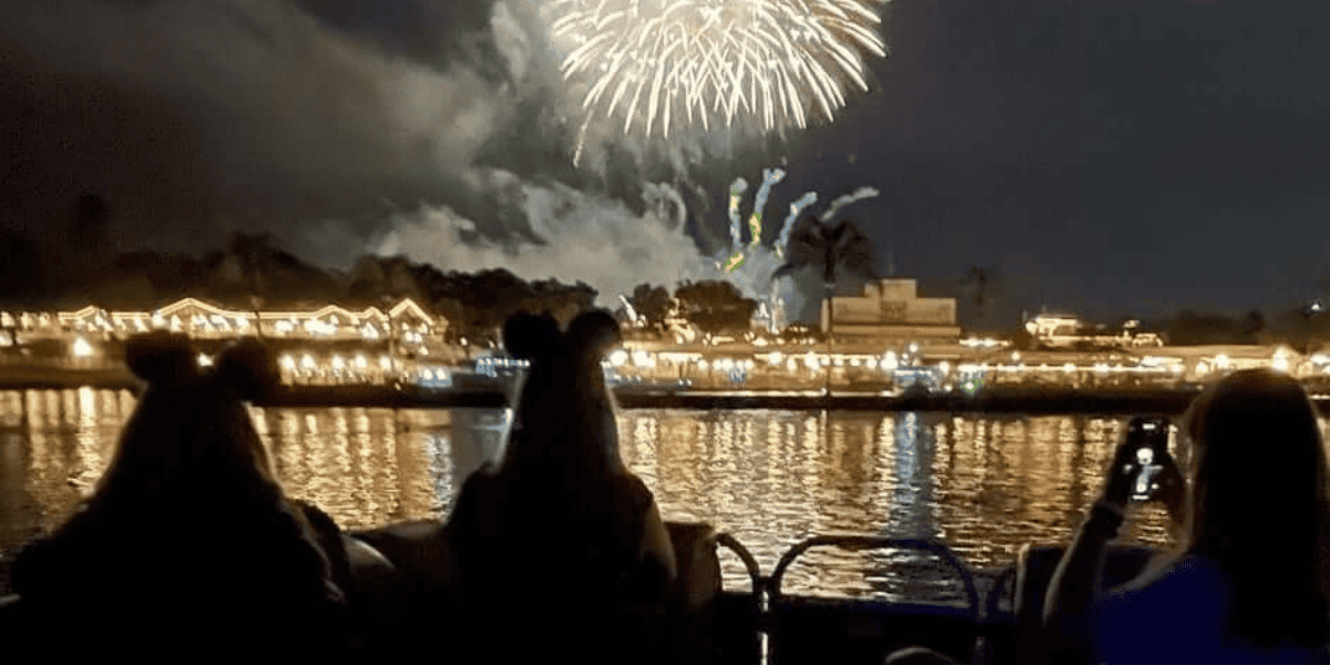 A private nighttime boat excursion