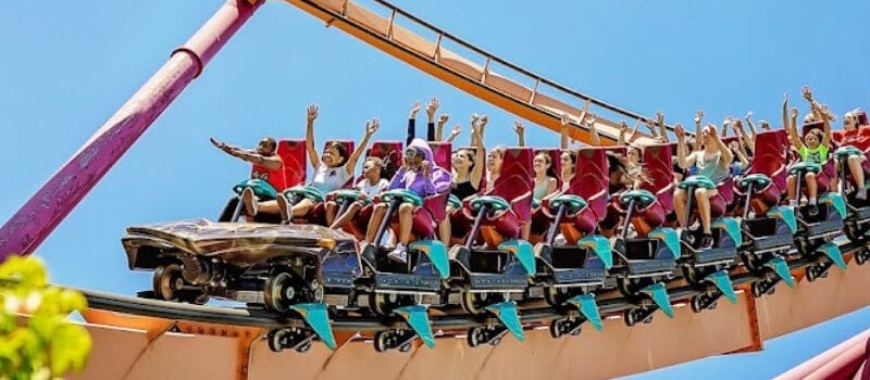 Raging Bull roller coaster at Six Flags Great America