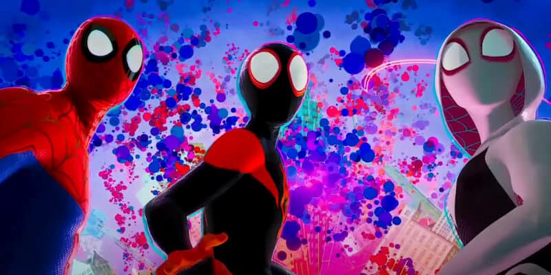 Jake Johnson, Shameik Moore and Hailee Steinfeld in 'Spider-Man: Into the Spider-Verse'