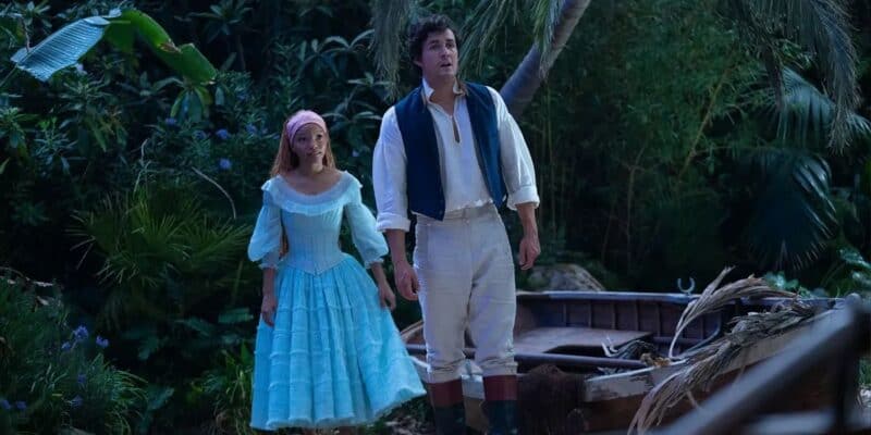 Ariel and Eric hold hands in 'The Little Mermaid'