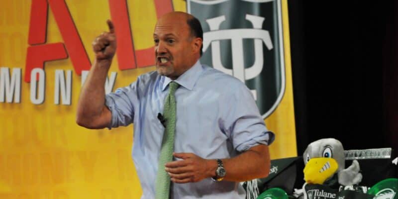Jim Cramer angrily pointing about money