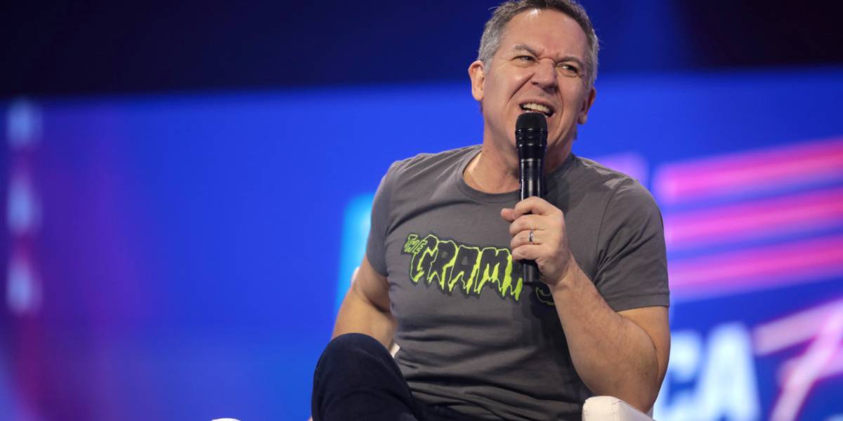 Fox News correspondent Greg Gutfeld at the 2022 AmericaFest