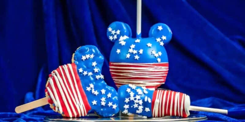 Various patriotic 4th of July desserts at Disney Parks