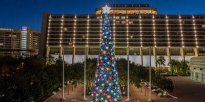 Christmas tree outside the Contemporary