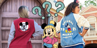 Two models sporting Disney coats with Minnie Mouse in the middle donning winter gear_feature image