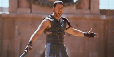 Russell Crowe as the Gladiator