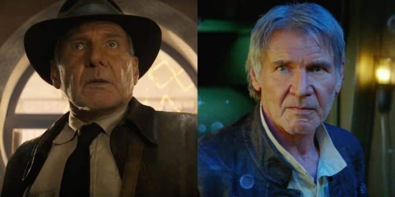 Indiana Jones next to Han Solo