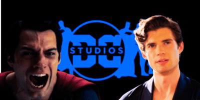 Henry Cavill and David Corenswet as Superman