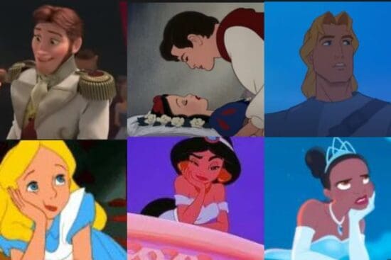 Disney gender wars amidst class action lawsuit picture of gendered icons Credit Disney