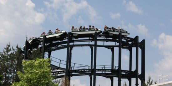 Whizzer ride track at Six Flags Great America
