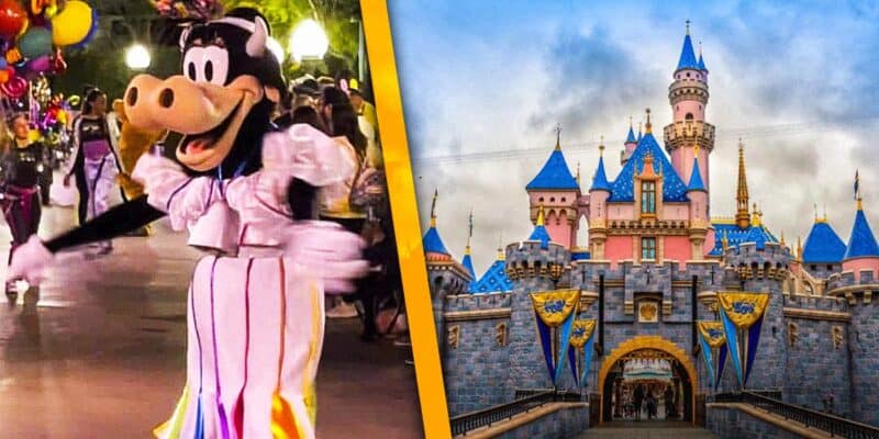 Clarabelle Cow (left) and Sleeping Beauty Castle (right)