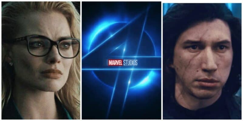 margot robbie, adam driver, fantastic four