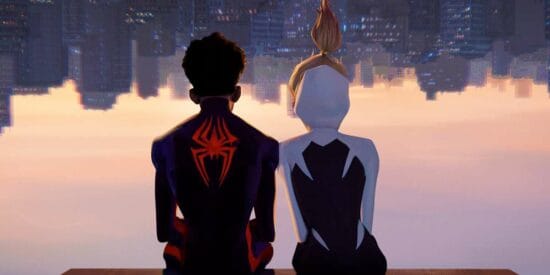 Gwen Stacy across the spider-verse hailee steinfeld with miles morales shameik moore romantic