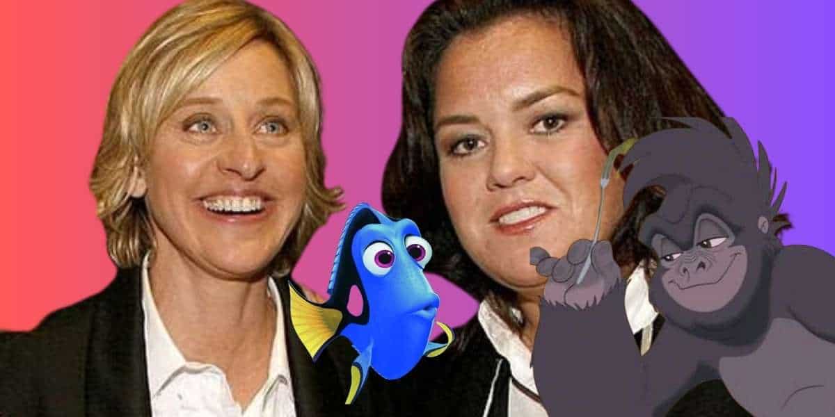 Ellen DeGeneres and Rosie O'Donnell have beef Terk vs Dory