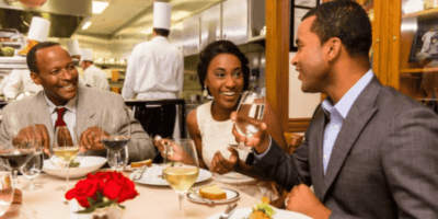 Dressed up diners at Victoria & Albert's