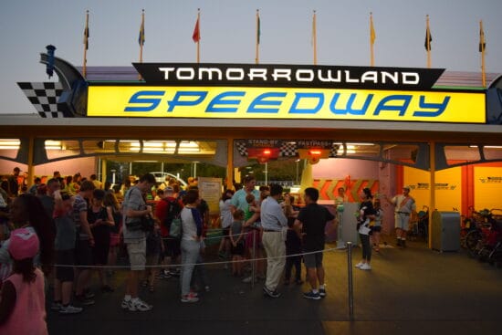 Tomorrowland Speedway at the Magic Kingdom