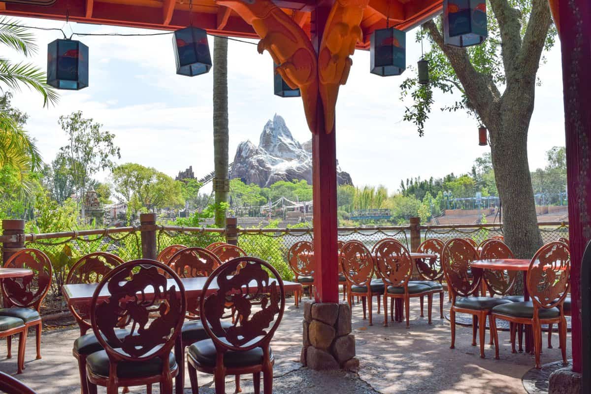 Flame Tree Barbecue Seating Area