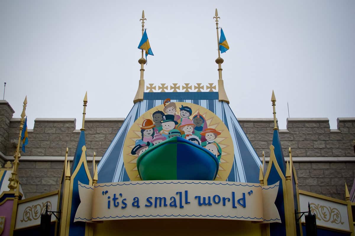 "it's a small world" entrance in Fantasyland at Magic Kingdom Park.