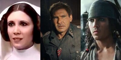 Princess Leia, Indiana Jones, and Captain Jack Sparrow all de-aged