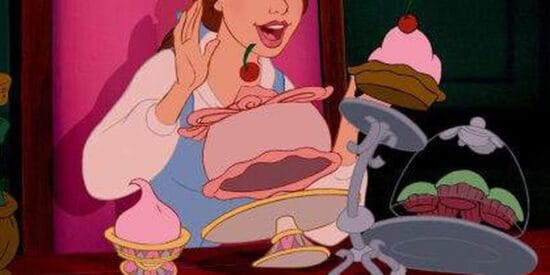 Belle during "Be Our Guest" musical number