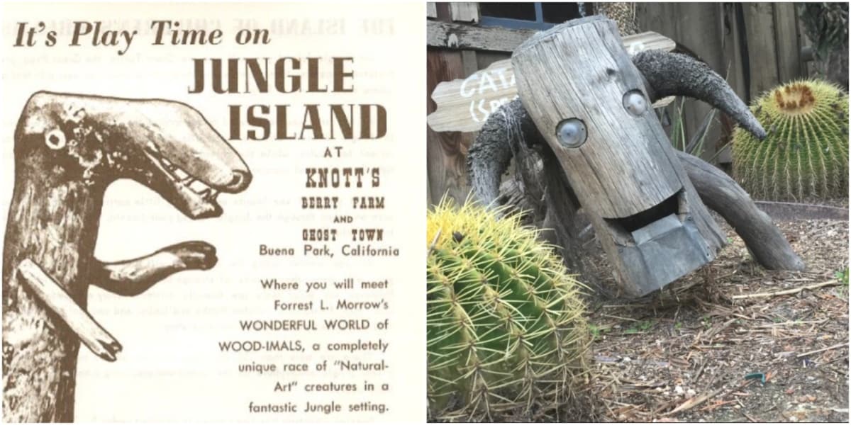 A brochure promoting the Jungle Island Wood-imals, the Catawampus at Knott's Berry Farm