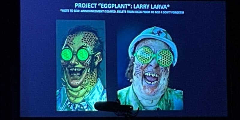 Larry larva concept art for Halloween Horror Nights