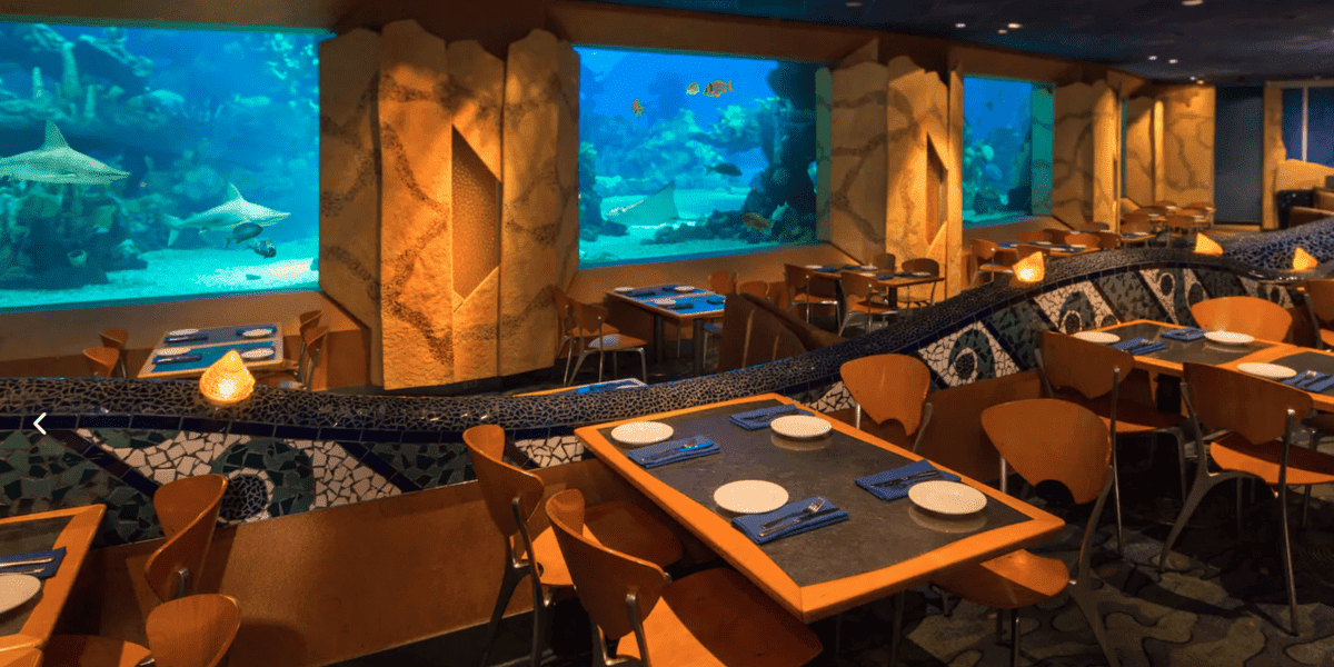 Interior of the Coral Reef Restaurant