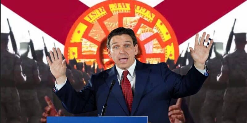 DeSantis and Faschist imagery