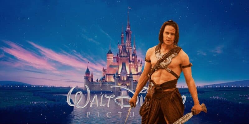 John Carter in front of the Walt Disney Pictures logo