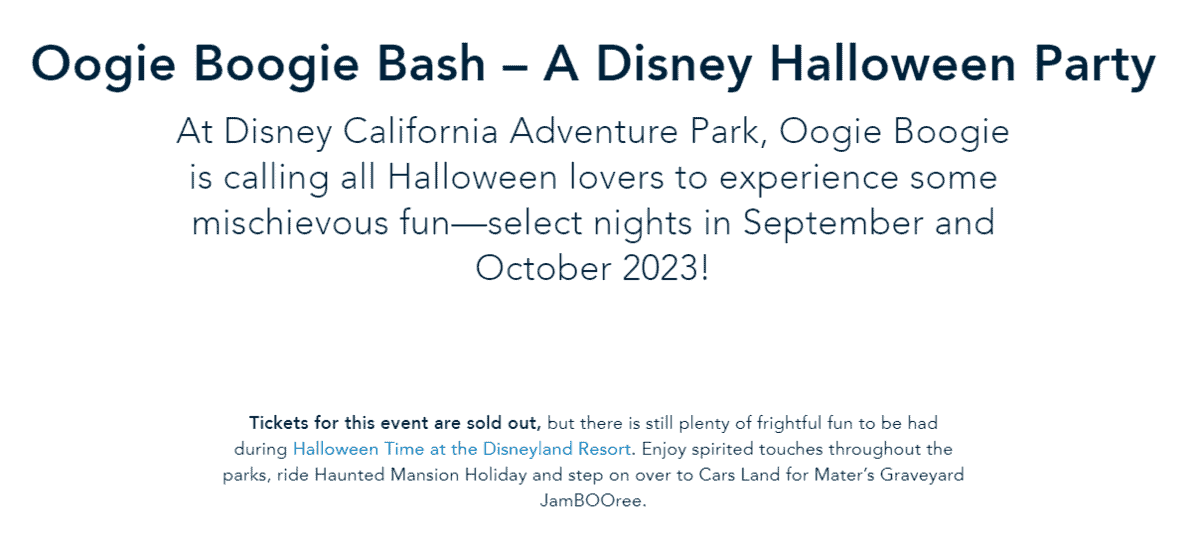 Yes, Oogie Boogie Bash Did Sell Out Despite All the Drama