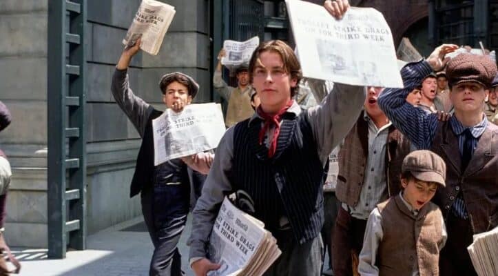 "just say no" to unions as a message from 'Newsies'