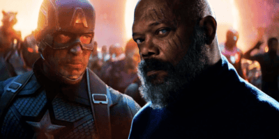 Nick Fury and Captain America in Avengers: Endgame