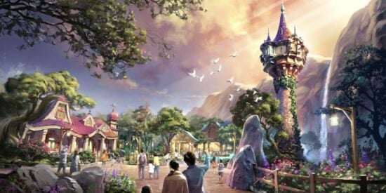 Rapunzel's Forest concept art from Tokyo DisneySea's Fantasy Springs expansion
